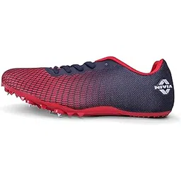 NIVIA Stride 3.0 Athletic Spikes Track & Field Shoes for Men | Sprint Spikes | Outdoor Running Shoes | Track and Field Shoes | (Sky Blue & Pink)