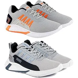 No. Fast Trending Men's Sport Shoes, Walking Shoes, Training Shoes, Sneaker Shoes (Set of 2 Pair)