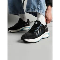 NOBELITE Men Black Sneakers Casual Shoes