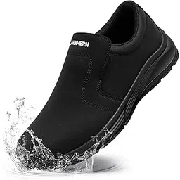 Non Slip Work Shoes for Women Nurse Kitchen Chef Walking Slip Resistant Shoe Waterproof Food Service Restaurant Slip on Casual Fashion Working Footwear Comfortable Lightweight