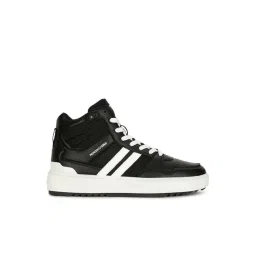 North Star by Bata Men's Black Ankle High Sneakers