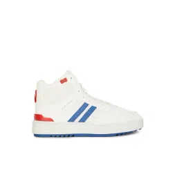 North Star by Bata Men's White Ankle High Sneakers