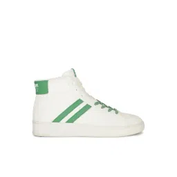 North Star by Bata Men's White Ankle High Sneakers