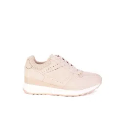 North Star by Bata Women's Beige Casual Sneakers