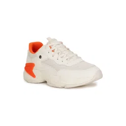 North Star Men White Colourblocked Sneakers