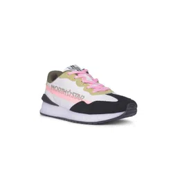 North Star Women Colourblocked Round Toe Comfort Insole Textile Sneakers