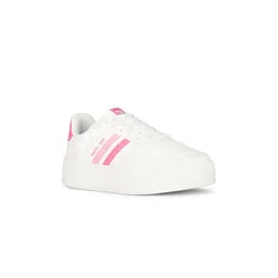 North Star Women Striped Lace Up Sneakers