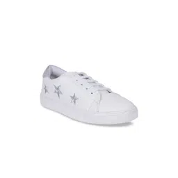 North Star Women White Solid Sneakers