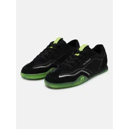 nubeat AREA808 Black Leather Mens Sneakers