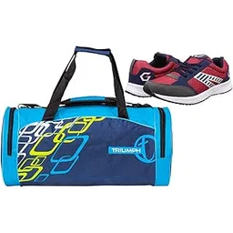 Nx-2 Red/Blue Size-9 with Triumph Gym Bag Rounder-2 Pro-77 Navy/Sky