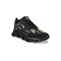 OFF LIMITS Men Black & Beige Printed Running Shoes