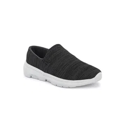 OFF LIMITS Men Charcoal Mesh Walking Non-Marking Slip On Shoes
