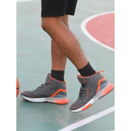 OFF LIMITS Men Grey Mesh Basket Ball Sneaker Shoes