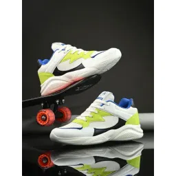 OFF LIMITS Unisex ROGER UNI White, Lime Punch & Black Running Shoes