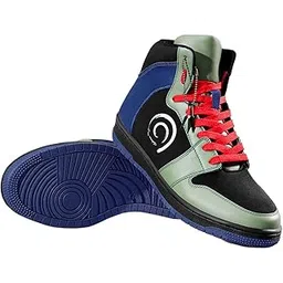 Official Naruto Merchandise Men's Green & Black Kakashi Color Block High-top Sneakers