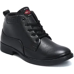 OLGA Casual Stylish Fashion School Uniform Dress Police Army Style Ankle Boots, Mid-Top Lace-up Combat Style Boots