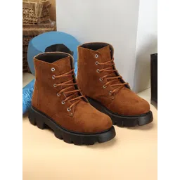 OPHELIA Women Heeled Mid-Top Regular Boots