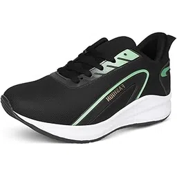 Orbit Black Men's Mesh Upper Eva Sole Sports Running Shoe
