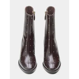 Oroh Samantha Textured Cushioned Footbed Leather Boots