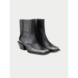 Oroh Women Casual Block-Heeled Chelsea Boots