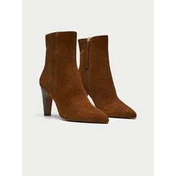 Oroh Women Leather Block-Heeled Ankle Boots