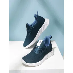 OZZOH Men Textured Lace-Up Running Shoes