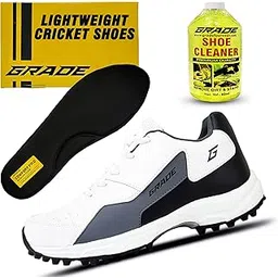 Pacer Cricket Shoes for Men with Memory Foam Comfort | Rubber Spike Cricket Shoes for Boys | Super Comfortable & Lightweight Cricket Shoes Men | Mens Cricket Shoes