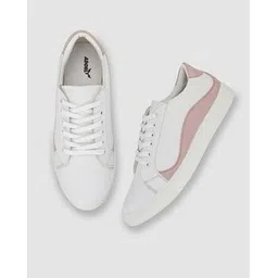 Panelled Lace-Up Casual Shoes
