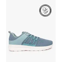 Panelled Lace-Up Sports Shoes