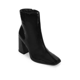 Patent Leather Ankle-Length Boots
