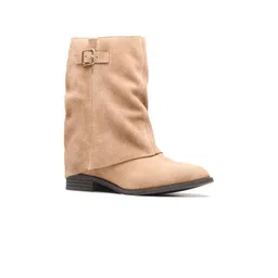 Peach Flores Monique Women Leather Regular Boots
