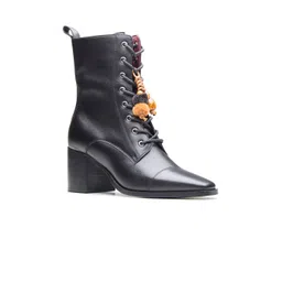 Peach Flores Seraphine Women Leather Regular Boots