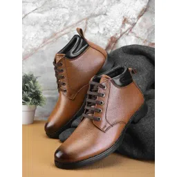 Pelle Albero Men's Tan Derby Boots