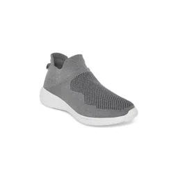 People Women Grey Textile Walking Non-Marking Shoes