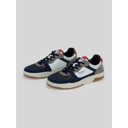 Pepe Jeans Men Colourblocked PU Sneakers