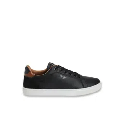 Pepe Jeans Men's Kenton Court Black Casual Sneakers