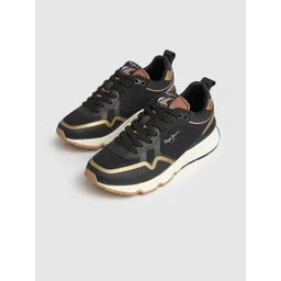 Pepe Jeans Women Brit Pro Nice Textured Comfort Insole Contrast Sole Sneakers