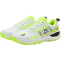 Performer, Men, Rubber Studs Cricket Shoe White/Red/Black & White/Lemon