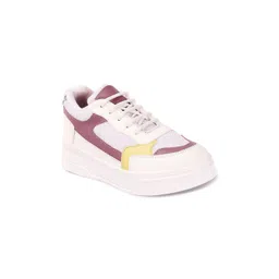 Picktoes Women Lace-Ups Colourblocked Sneakers
