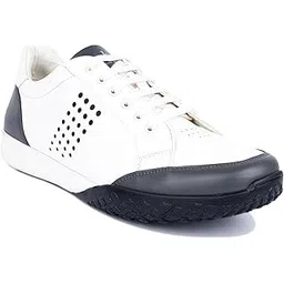 Play Men's Canadian White Fashion Sneakers for Men All Day Comfortable Wear (SNK-SFPWH)