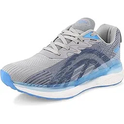 Plush Running, Jogging, and Workout Training & Gym Shoes for Men | Comfortable Shoes with Memory Foam Insole, Knitted Upper, Lace Up Closure, and Anti-Slip Outsole