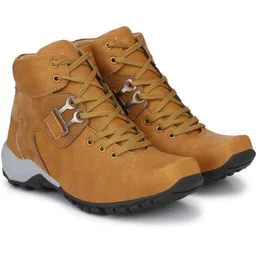 Popular Designer Leatherette Tan Brown High Ankle Length Casual Boots For Men Boots For Men