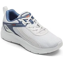 Port Men's Running Shoes | Breathable Mesh | Memory Foam Insole | Lightweight & Durable EVA Sole | Black & Dark Grey Sports Sneakers