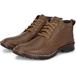POS Men's Mid Top Ankle Formal Boots