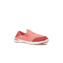 Power Women Peach-Coloured Textile Walking Shoes