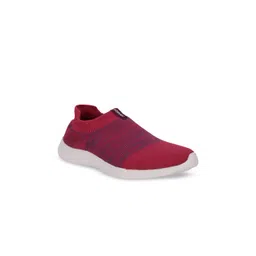 Power Women Pink Woven Design Slip-On Sneakers