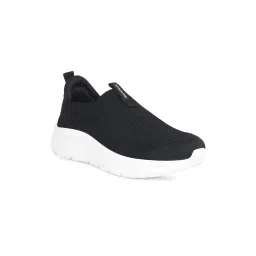 Power Womens Black Lightweight Slip-On Running Shoes