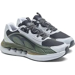 Powerkick-08 Men’s Running & Sports Shoes | Air-Tech Cushion Sole for Shock Absorption | Lightweight, Durable & Stylish Sneakers for Gym & Training
