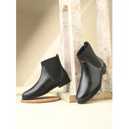 Premium Black Women Chelsea Durable Boots | Casual & Travel Comfort Wear Boots For Women