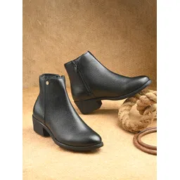 Premium Black Women Chelsea Durable Boots | Casual & Travel Comfort Wear Boots For Women